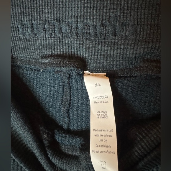 Margot Avocado Blue Textured Leggings Made In USA. NWT - Picture 2 of 9